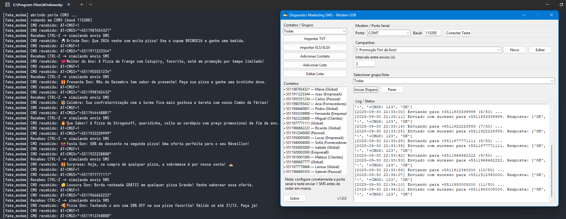 Disparador Marketing SMS